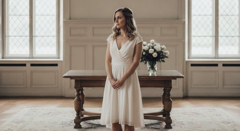 Standesamt Kleid: Brautkleid, Hosenanzug und Gäste-Outfits